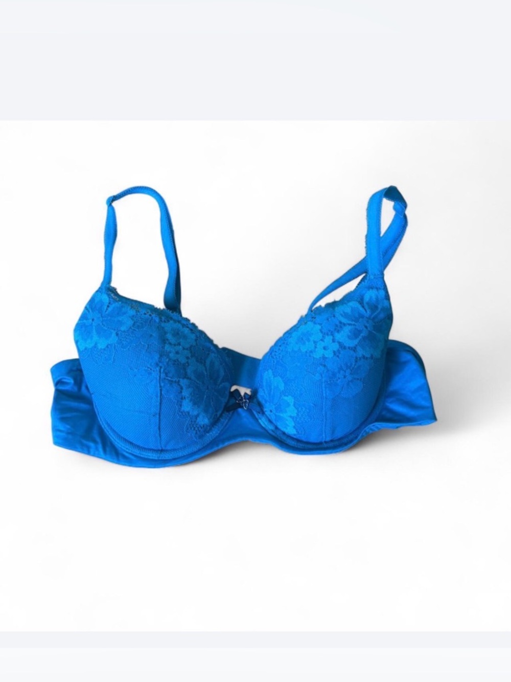 Victoria's Secret Blue Lace Push-Up Bra